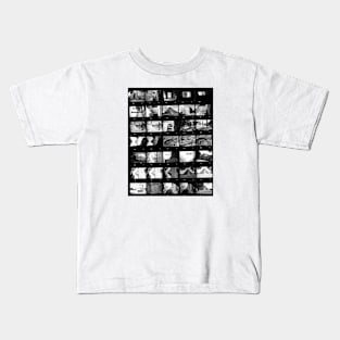 Contact Sheet Black And White Analogue Film Kids T-Shirt